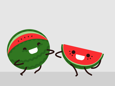 Gifs animados de melancia