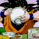 Imagens e gifs do Goku comendo