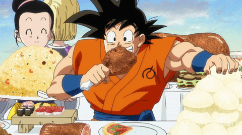 Imagens e gifs do Goku comendo - Gifs e Imagens Animadas
