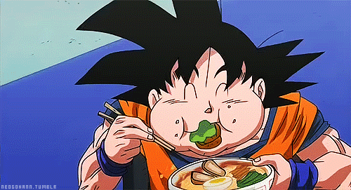 Imagens e gifs do Goku comendo - Gifs e Imagens Animadas
