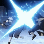Imagens e gifs da luta entre Kakashi vs Obito