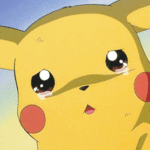 Gifs do pikachu chorando