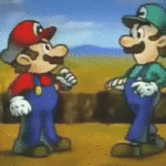 Gifs do Mário e Luigi juntos