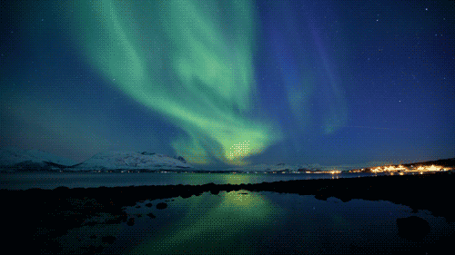 GIfs da aurora boreal