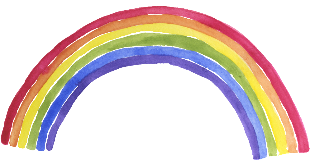 Imagens de arco iris aquarela png