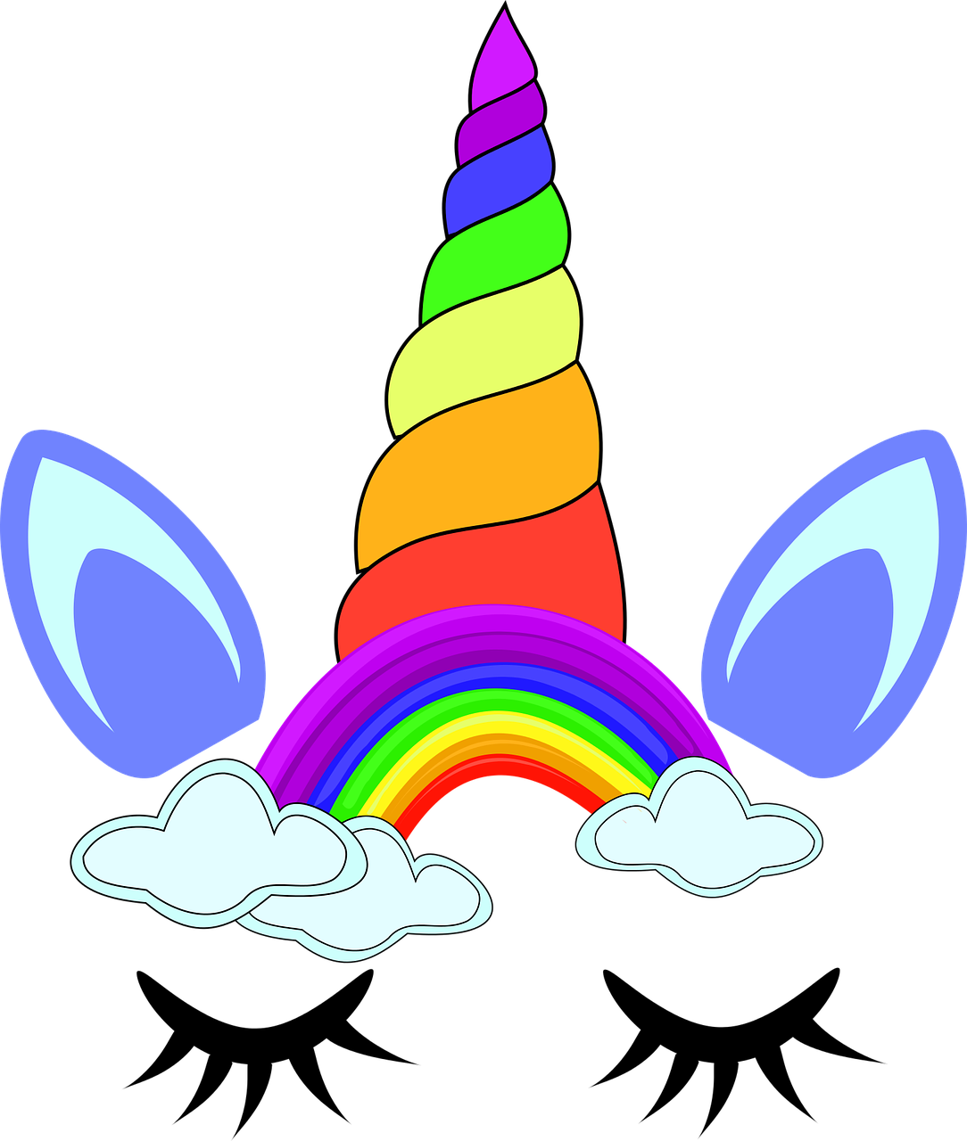 Imagens de arco iris unicornio png