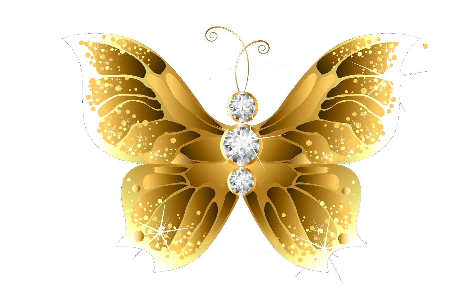 Imagens de borboleta dourada png