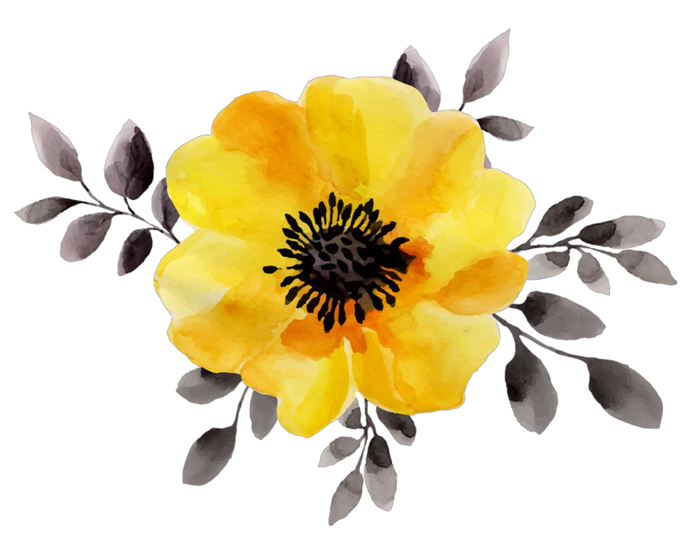 Imagens de flores amarela png