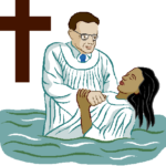 Imagens de batismo nas aguas png