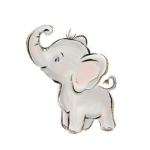 Imagens de elefantinho aquarela png